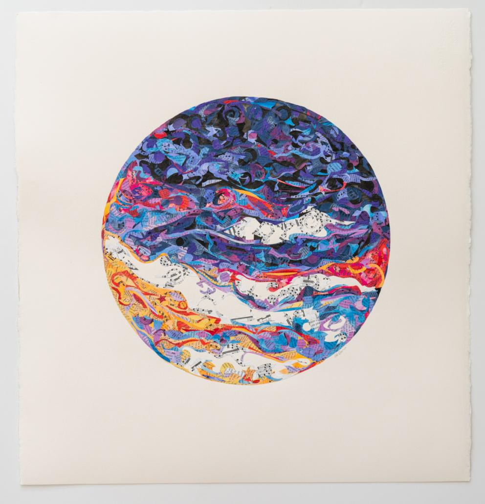 Evening Orb - 23.5" x 22.75"